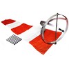 Airport Windsock Corporation 13" X 54" Orange and White Windsock