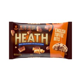 9 SHANI'S Heath Bits O’ Brickle Rich Toffee Flavor Gluten-Free No Preservatives Baking and Dessert Topping English Toffee Bits (Pack of 2, Milk-Chocolate)