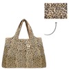 Bowbear Foldable Nylon Reusable Shopping Grocery Bag, Leopard Print