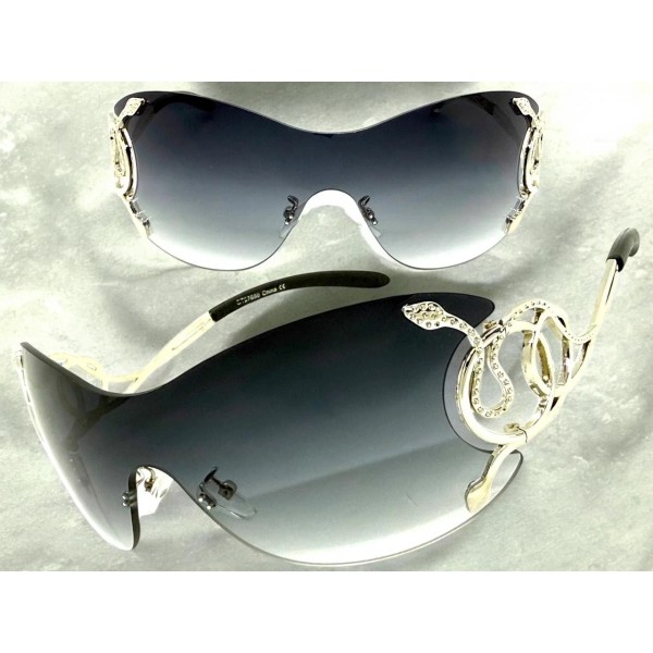 SPEXX Eyewear Oversized Classy Elegant Modern Wrap Shield Style SUNGLASSES