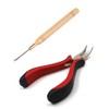 TIHOOD Hair Extension Kit Pliers Pulling Hook Bead Device Tool