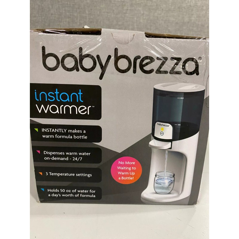Baby Brezza White Black Portable Corded Electric Instant Baby Bottle