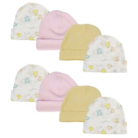 UD_Girls Baby Caps (pack Of 8) Nc_0269