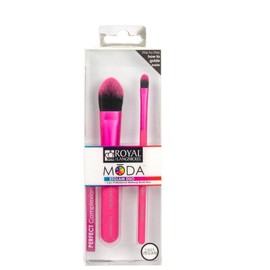 Royal Brush Moda Ezglam Duo Perfect Complexion Brush Kit, 2pcs