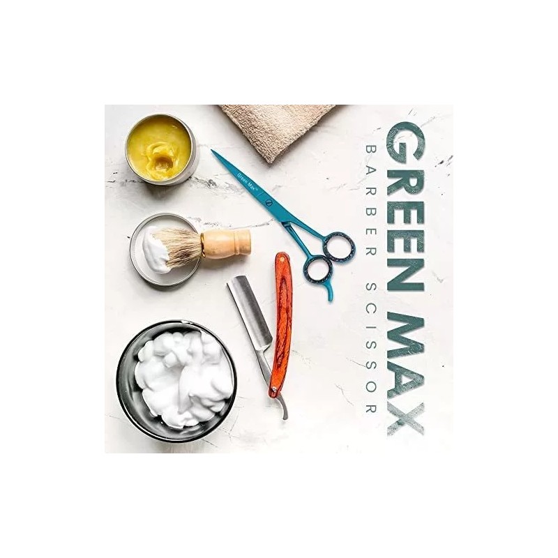 Green Max Tijeras Profesionales Para Cortar El Cabello, Color Azul