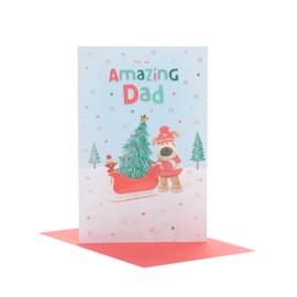 Boofle For An Amazing Dad Xmas Tree Christmas Greeting Card Cute Xmas Cards