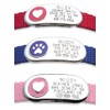 LuckyPet Replacement Attachment Strips Jewelry Collar Tags for Dogs &