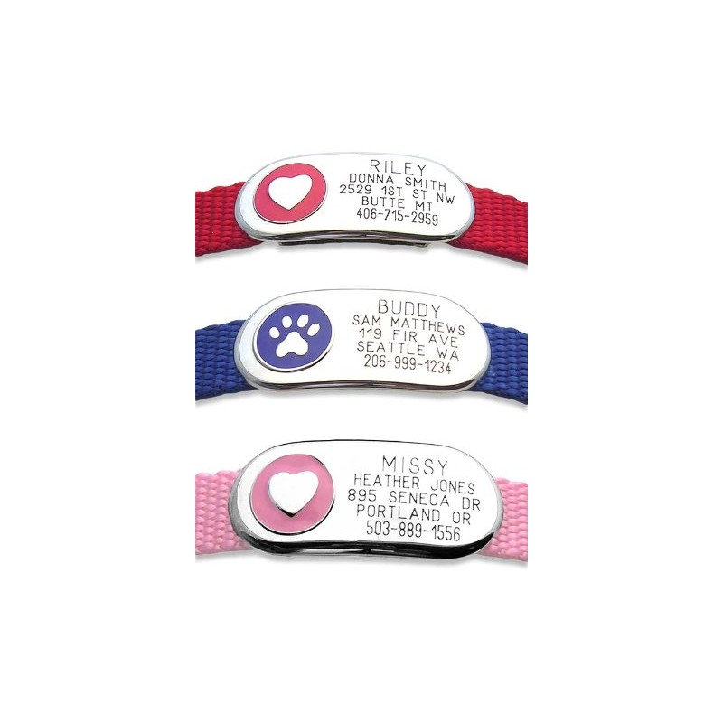 LuckyPet Replacement Attachment Strips Jewelry Collar Tags for Dogs &