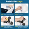 Min Suction Cup Mount Car Roof Mount with 1/4in Nut