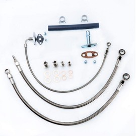 Kinugawa Turbo Oil & Water Line Fit RB20DET RB25DET with Garrett T04B T04E (18mm Water)