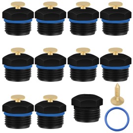 10Pcs Atomizing Irrigation Sprinkler Heads, Misting Nozzles for 1/2 Inch, 360 Rotation Mister, Water Sprinkler for Yard Lawn Garden