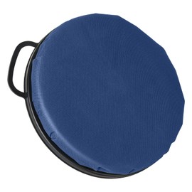 Foxtune 360-Degree Swivel Bucket Seat, 5 Gallon Bucket Lid, Spin Bucket Seat Cushion, Silent, Comfortable, Water-Resistant, for Fishing, Gardening, Hunting and Camping (Dark Blue)