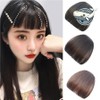 Straight bangs wig dark brown natural style (WFHG7R6) / 일자 앞머리 가발 다크브라운 자연스러운 스타일 (WFHG7R6)