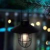 pearlstar Solar Lantern Outdoor Hanging Light Metal Solar Lamp with