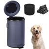 Umtiti Dog Poop Trash Can with Lid for Outdoors，3.2 Gallon