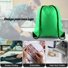 PLULON Green Drawstring Bags Drawstring Backpack Bulk, String Backpack Cinch