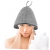 Vaguelly 2 pcs Sauna Hat Felt Sauna Hats for Men