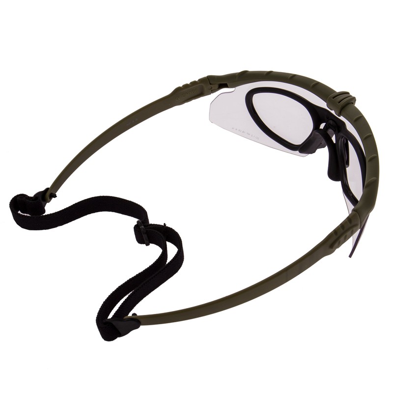 NUPROL Battle Pro Eye Protective Airsoft Glasses; Olive; Lens Insert