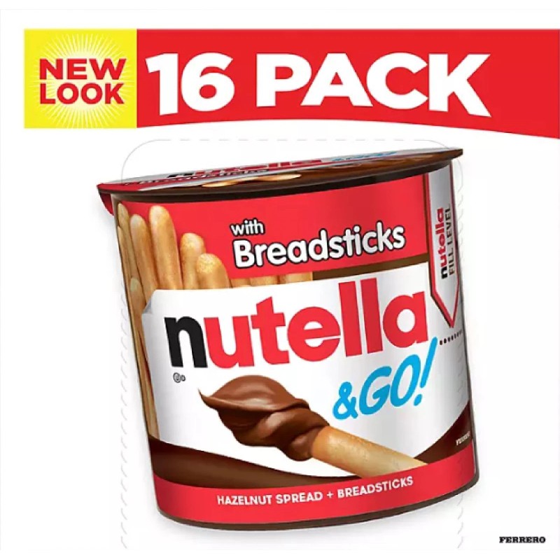 Nutella & GO! Hazelnut and Cocoa Spread + Breadsticks, 1.8
