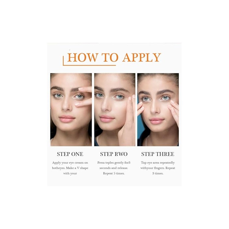 Crema Para Ojos con Vitamina C, Antiarrugas y Antienvejecimiento