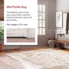 nuLOOM Madisson Vintage Faded Medallion Runner Rug, 2' 6" x