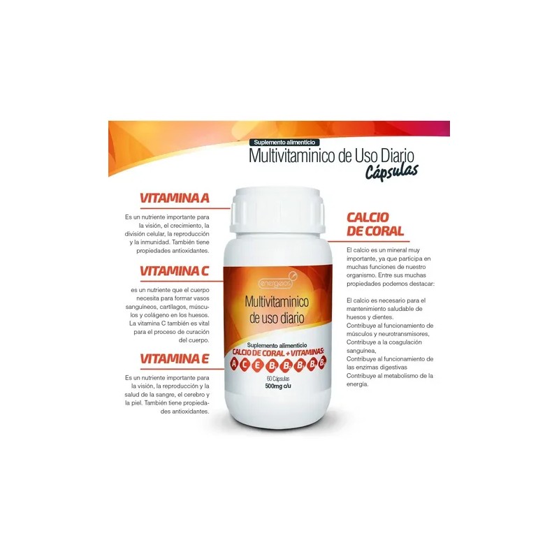 Multivitaminico Vitamina B, Calcio De Coral, Vitamina C
