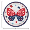 Dolly Parton Patriotic Butterflies Dinner Plates Set, 24 Count