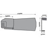 2 x Terracotta Left Klober Uni-Click Dry Verge Units -