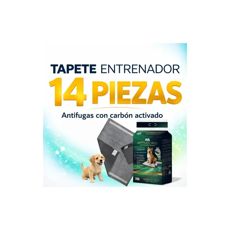 Tapete Entrenador Perro Carbon Activado Tapete Perro 14 Pz