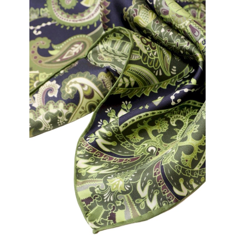 Prettystern Unisex Hand-Rolled Silk Neckerchief Silk Neckerchief for Men and