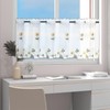 Disnace Voile Bistro Curtain 43 x 175 cm Privacy Curtain