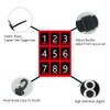 Waterproof Adjustable Baseball Strike Zone Target Net,Numbered Pitching Target,27.56x19.29in Numbered