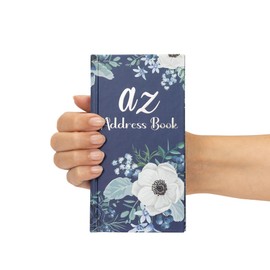 Telephone Address Book A-Z Index Hard Back Cover Slim