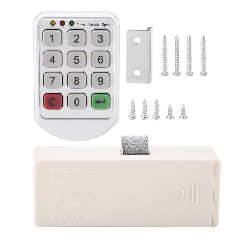 Electronic Code Lock Keypad Number ABS Plastic Panel Cabinet Lock,