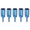 sourcing map 5pcs Nut Driver 17mm Hex Drive Socket CR-V