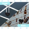 Gradleen Keyless Love Lock Single Heart Padlock,2PCS Black 3.5" 50mm