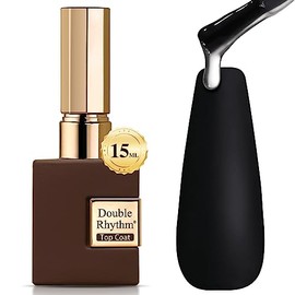 Double Rhythm- Capa superior de gel que no necesita limpieza, capa base, brillo iridiscente, esmalte de uñas 2 en 1, remojo para manicura             