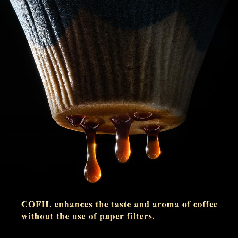 Ceramic Reusable Coffee Filter Dripper Paperless Sustinable Mt. Fuji Made