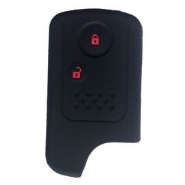 ZIAN Honda Car Smart Key Case Step Wagon Freed Elysion Odyssey CR-Z Zest Accord Stream Insight CR-V Fit Shuttle Life etc (Black 2 (Red Button))