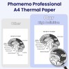 Phomemo A4 Printer Paper, M832 Single Sheet White Thermal Paper