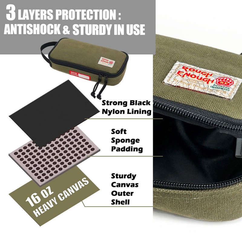 Rough Enough Small Tool Bag Pouch Box Large Pencil Case