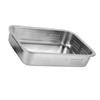Stainless Steel Draining Rectangular Basin Vegetable Washing Drying Filter Basket