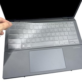 Keyboard Cover Skin for 2024 2023 ASUS ZenBook 14X OLED UX3404 UX3405, ZenBook 14 Q425 Q415 Q410VA Q420 Q420VA, ZenBook Flip 14 OLED UP3404, ZenBook Pro UX6404 14 inch Laptop US Layout -TPU