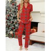 Senert Christmas Matching Sets For Women Sleepwear Button Up Pajamas