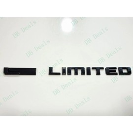 Grand Cherokee Gloss Black Rear Limited & L Emblems Badge Letter 2021+ Jeep Grand Cherokee L WL