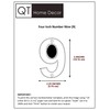 QT Modern House Number - SMALL 4 Inch BLACK -