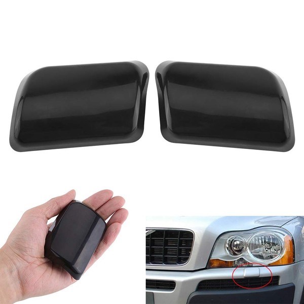 1 Pair Font Bumper Headlight Washer Nozzle Cover Cap for