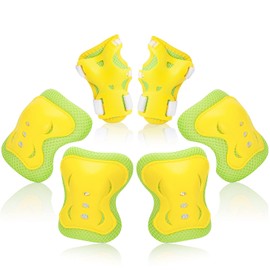 Kids/Youth Knee Pads Elbow Pad Wrist Guards Protective Gear Set, for Child Roller Skates, Cycling Bike, Skateboard, Inline Skatings, Scooter Riding, BMX bike, And Other Outdoor Sports Activities