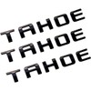 3pack Gloss Black Tahoe Nameplate Emblems Letter Badge Compatible with