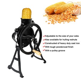 Lfhelper Corn Sheller Machine Hand Crank, Corn Thresher & Peeling Peeler Corn Cob Stripper Tool Corn Shelling for Farms and Families,10-15 Bushels of Shelled Corn/Hour (About Ten Seconds Per Corn Ear)